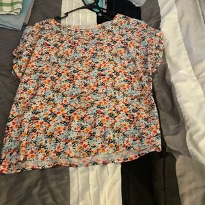 Loft Small Petite Short Sleeve Blouse